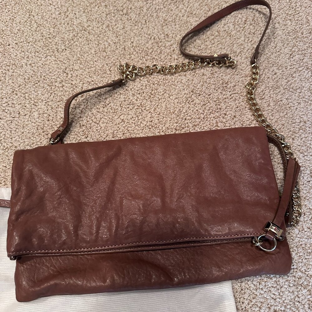 Stella and Dot crossbody leather bag (in brown and black)